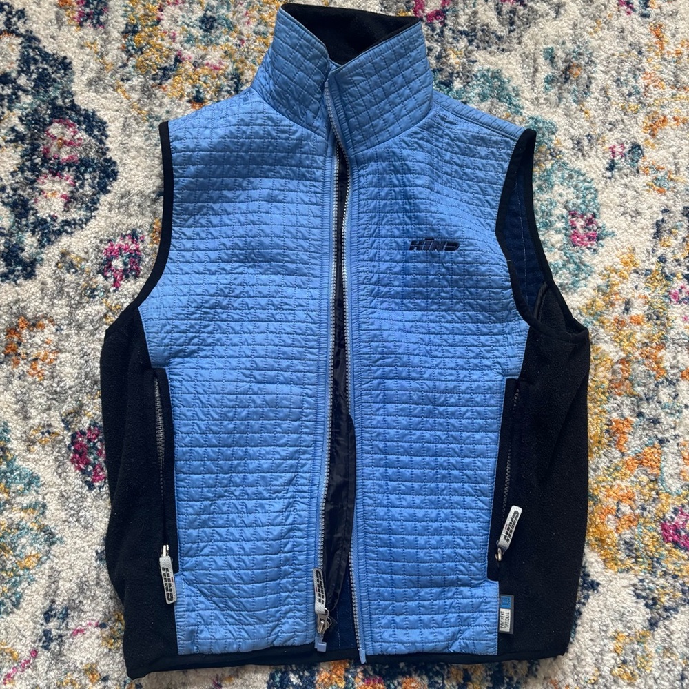 Hind women’s quilted athletic performance vest fleece lined medium